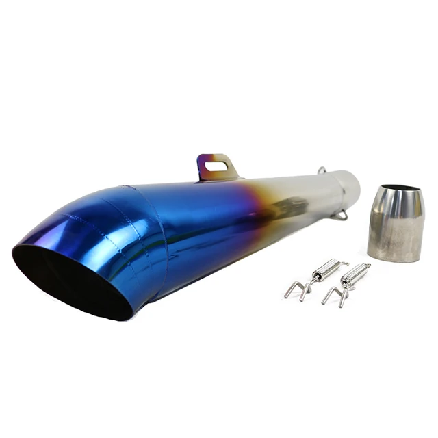 36-51mm Metal Exhaust Muffler Tail Pipe Slip On for Motorbike Reliable 330mm