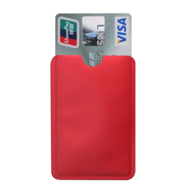 Juego de tarjetas bancarias antirrobo, blindaje RFID, NFC, funda antirrobo, cepillo de aluminio, protección para tarjetas de identificación, lector de bloqueo