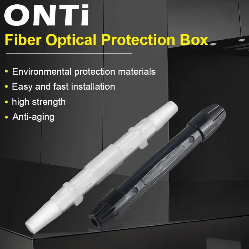 ONTi Drop Cable Protection Box Optical Fiber Protection Box Small Round Tube Heat Shrink Tubing to Protect Fiber Splice Tray wool felt sauna hat russian banya cap bath shower for head for protection for protect for head from extreme heat accesso