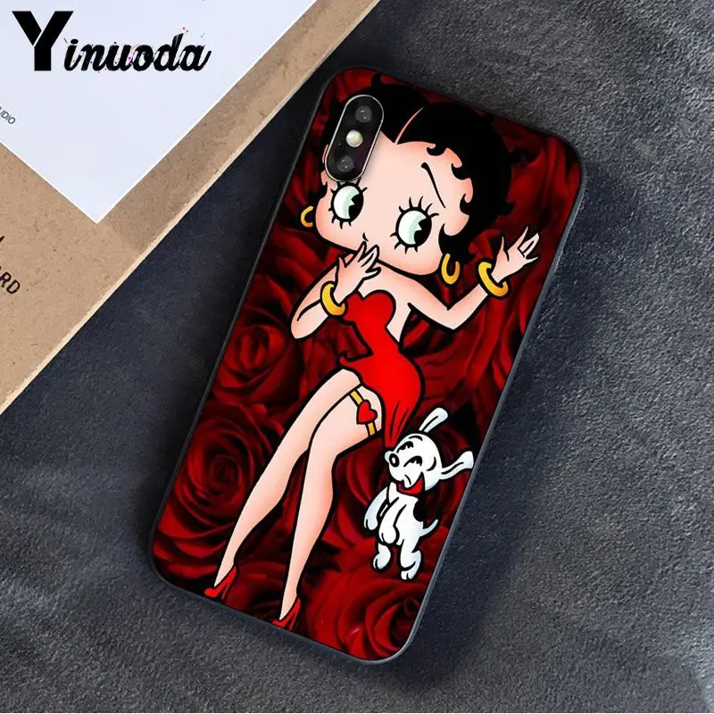 A6 Yinuoda Betty Boop Мягкий Силиконовый ТПУ чехол для телефона Apple iPhone 8 7 6 6S Plus X XS MAX 5 5S SE XR 11 11pro максимальный чехол - Цвет: A6