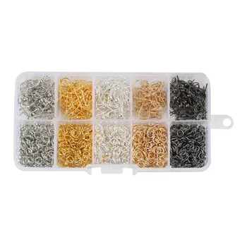 

DIY accessories ear hook opening lap 10 boxes of electroplating five-color combination