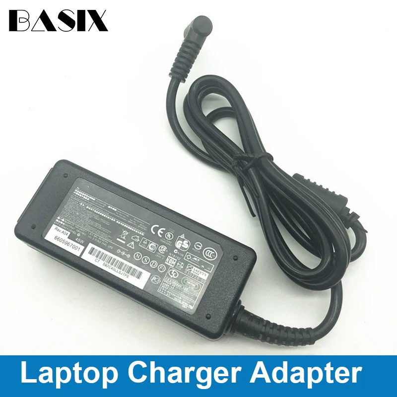 Basix-cargador para ordenador portátil, adaptador de carga de 45W, 19,5 V, 2.31A, para Hp Elitebook Folio 1040 G1 Split 13x2 13-g100,13-m100