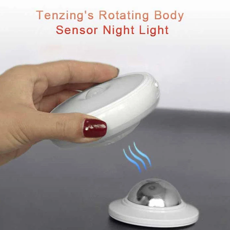 Hot XD-360 Degree Rotating Rechargeable LED Night Light Security Wall Lamp Motion Sensor Light for Bedroom Stair Kitchen Lights