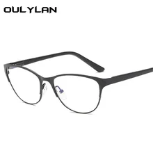 Oulylan Classic Metal Glasses Frame Women Men Half Frame Optical Eyewear Male Computer Glasses Myopia Eyeglasses Frames Unisex