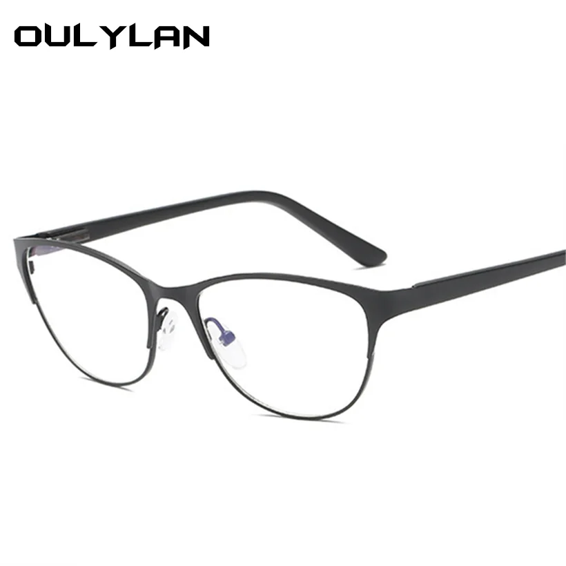

Oulylan Classic Metal Glasses Frame Women Men Half Frame Optical Eyewear Male Computer Glasses Myopia Eyeglasses Frames Unisex