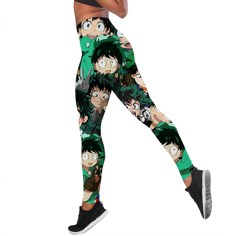 ribbed leggings CLOOCL Women's Leggings My Hero Academia Printed High Waist Elasticity Legging 3D Anime Sweatpants for Women Fitness Pants crossover leggings Leggings