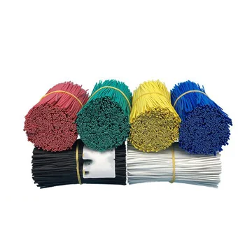 

500pcs flat 0.55mm tie wire cable tie coated iron wire plastic galvanized iron wire 60mm-200mm length