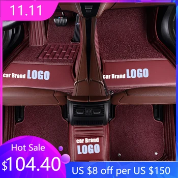 

CAR TRAVEL custom car floor mats for Porsche LOGO Porsche Cayman Macan panamera Cayenne Boxster 718 auto accessories car-styling