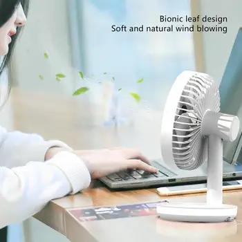 

3 Speed Personal Small Desktop Table Quiet with Soft Night Light Fan for Home Office Car Outdoor Travel