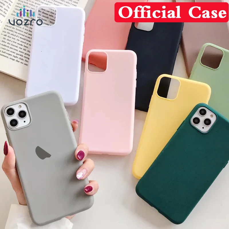 

Silicone Phone Case For iPhone 7 8 6 6s Plus XR X XS Max Luxury Cases For Apple 2019 NEW iPhone 11 Pro Max With Logo Back Cover