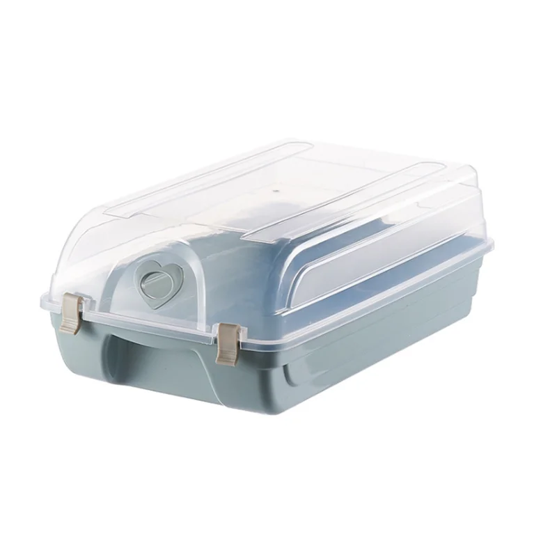 Прозрачная Толстая пластиковая коробка для обуви с кристаллами, отделочная коробка для хранения обуви, раскладушка, шкаф для обуви, простая Пылезащитная пластиковая отделка - Цвет: A