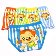 5 шт./партия, От 4 до 14 лет нижнее белье для мальчиков милые трусики трусы-боксеры для маленьких детей трусики с рисунком обезьяны для девочек детская одежда белье для мальчика