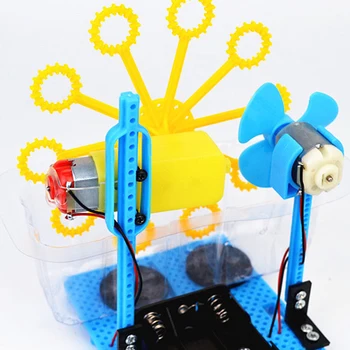 

Small Hammer STEAM DIY Bubble Automatic Bubble Machine Science Experiment Kits Bath Toy