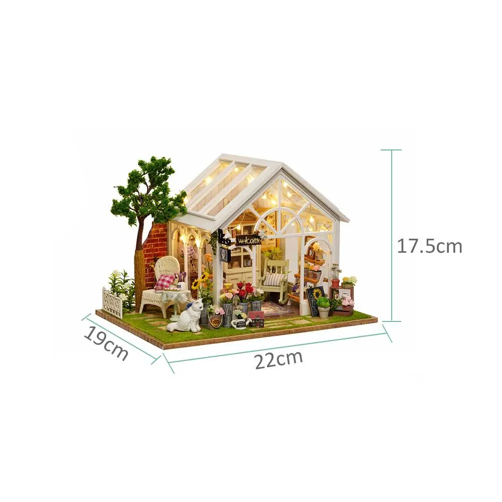 Кукольный дом Миниатюрный DIY Модель Кукольный домик с мебелью американский Ретро стиль деревянный дом ручной работы игрушка лес раз