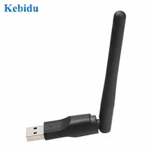 KEBIDU 150 Мбит/с WiFi беспроводная сетевая карта USB 2,0 2,4 ГГц адаптер с антенной чипсет Ralink MT-7601 для портативных ПК