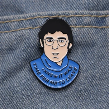 

20pcs/lot Louis Theroux Badge Creative Enamel Pin Boy and Girls Lapel Oil Drop Pins Jewelry Hat/Backpack Gift Brooches S179