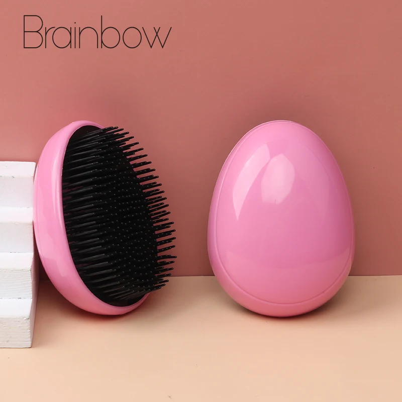 1 шт. Волшебная щётка для волос Brainbow круглая портативная пластиковая расческа