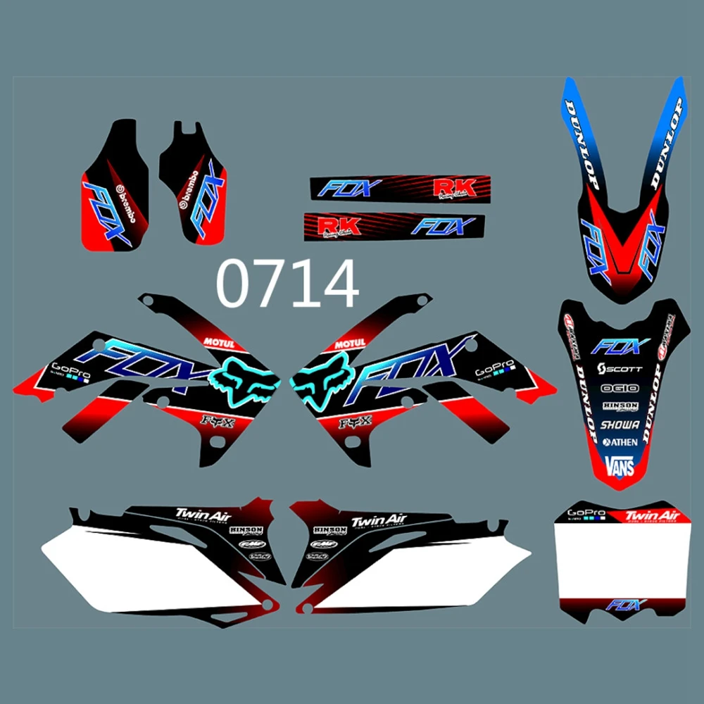 New Full Graphics Decals Stickers Custom Number Name Glossy Bright Stickers Waterproof for KTM 125-525 SX 2011-2012