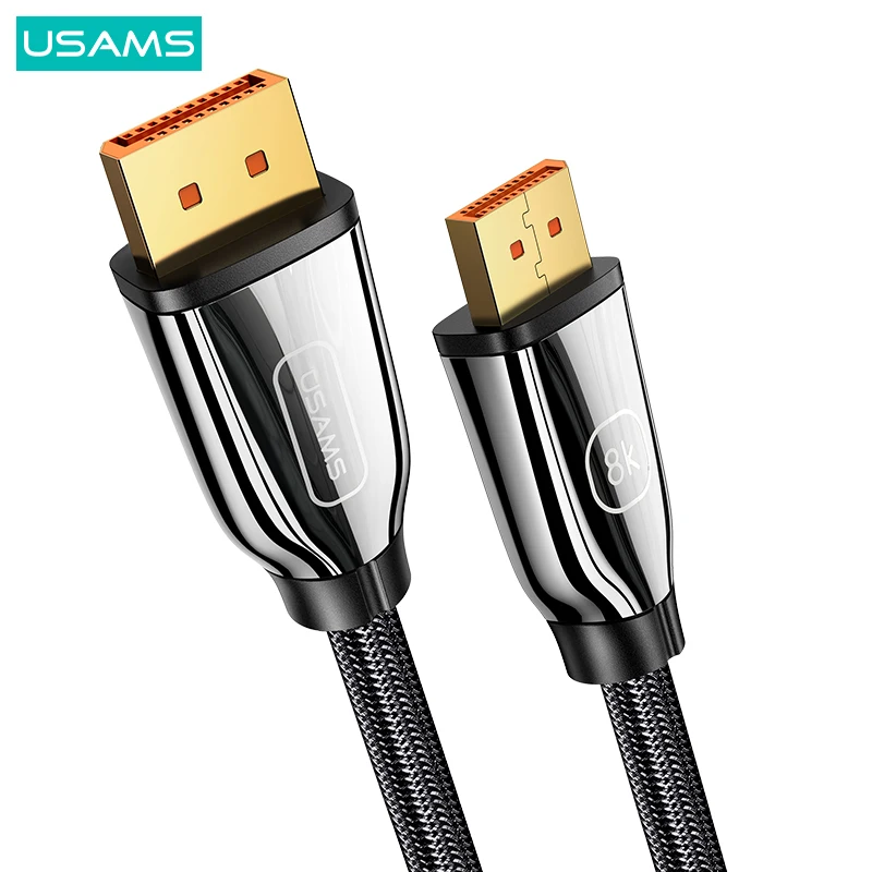 Usams U75 8k 60hz Hdmi Cable For Ps5 Ps4 Pc Monitor Projector 4k Uhd Tv Hdtv Xbox Ultra Hd 32 4gbps High Speed Hdmi Braided Cord Hdmi Cables