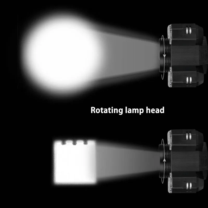 7LED USB Перезаряжаемый налобный фонарь, светильник-вспышка 18650, головной светильник, водонепроницаемый, 5 режимов, головной светильник для велоспорта, кемпинга, бега, рыбалки