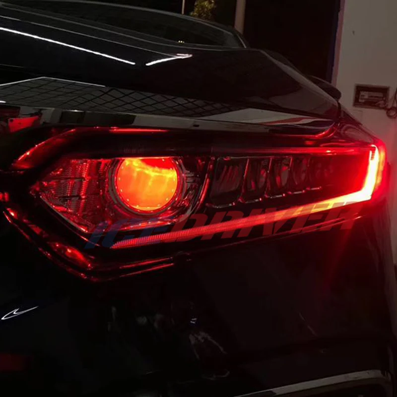 Icedriver для Honda Accord DRL RGB многоцветный светодиодный фонарь 10-го поколения дневные ходовые огни красный демон освещение для глаз лампа