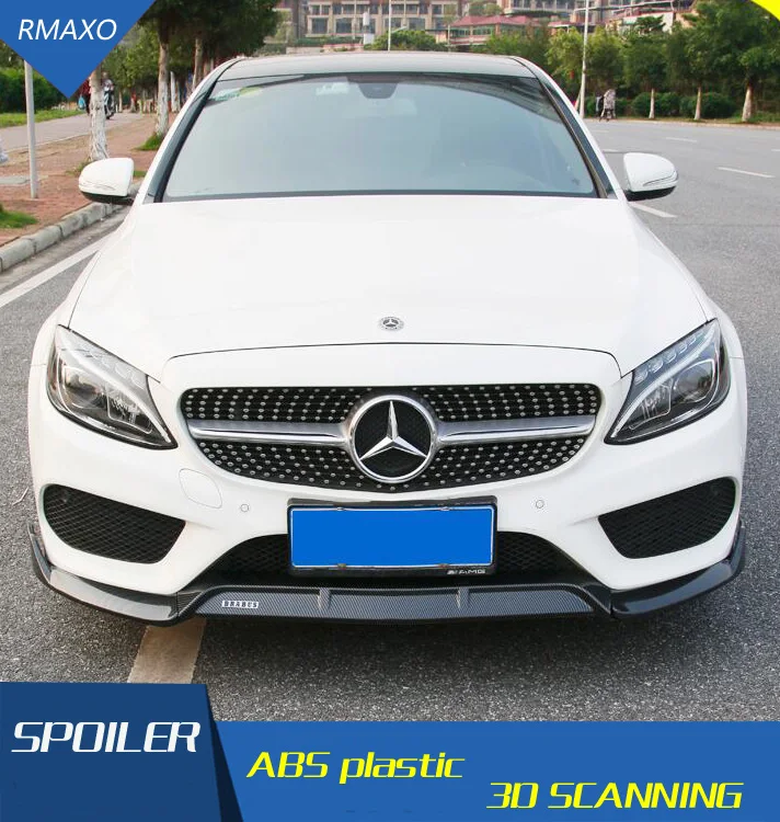 Передний бампер для Mercedes-Benz W205 диффузор Benz C-Class C200 C180 задний спойлер | Автомобили и