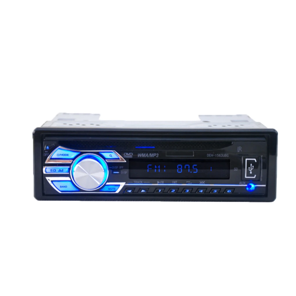 1Din 12 в автомобильный DVD Автомагнитола USB автомобильный cd vcd плеер MP3 Play с Aux Jack - Формат цифровых медиаданных: Mp3