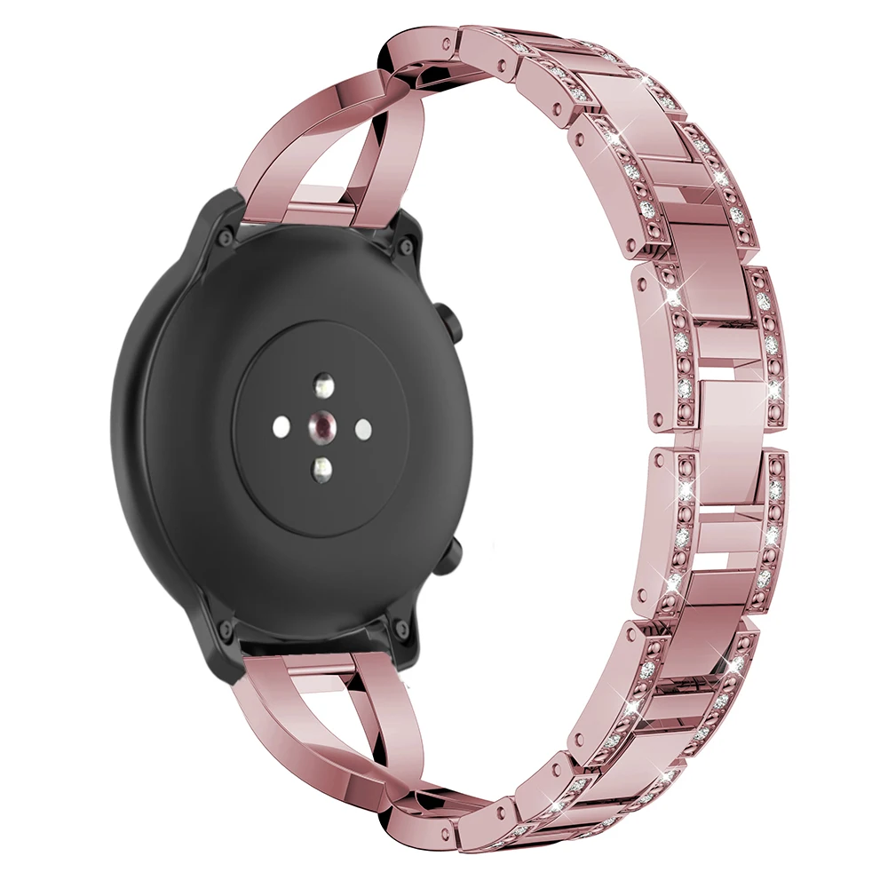 20 мм ремешок из нержавеющей стали для samsung galaxy watch Active 2 40 мм/42 мм для huami Amazfit GTR 42 мм часы