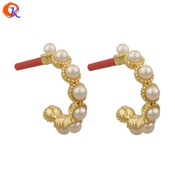 

Cordial Design 50Pcs 11*23MM Earrings Stud/Semicircle Shape/Hand Made/Imitation Pearl/Earring Findings/Jewelry Accessories