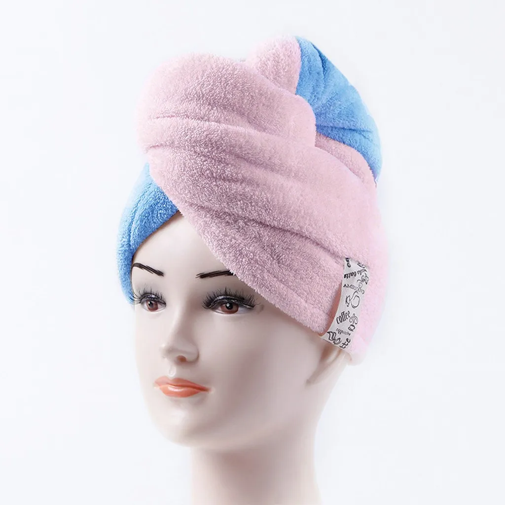 Shower Cap Magic Microfiber Hair Quick Drying Dryer Towel Bath Wrap Cap Quick Hat Turban Dry shower cap hair bonnet#20