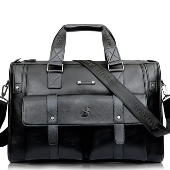 

Leather Messenger Bag for Men, 15.6 Inch Laptop Briefcase Computer Satchel School Shoulder Bag