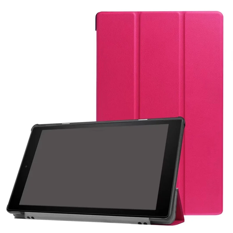 rose Shockproof Case for Amazon Fire HD 10 HD10 10.1" Tablet Ultra Slim Magnetic Stand Auto Sleep Cover Case Support Wholesale - Цвет: rose