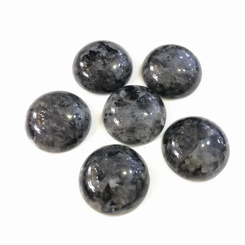 Natural Labradorite Cabochon Genuine Stone 10pcs/lot 16mm Round Shape Loose Beads Fashion Jewelry Accessories