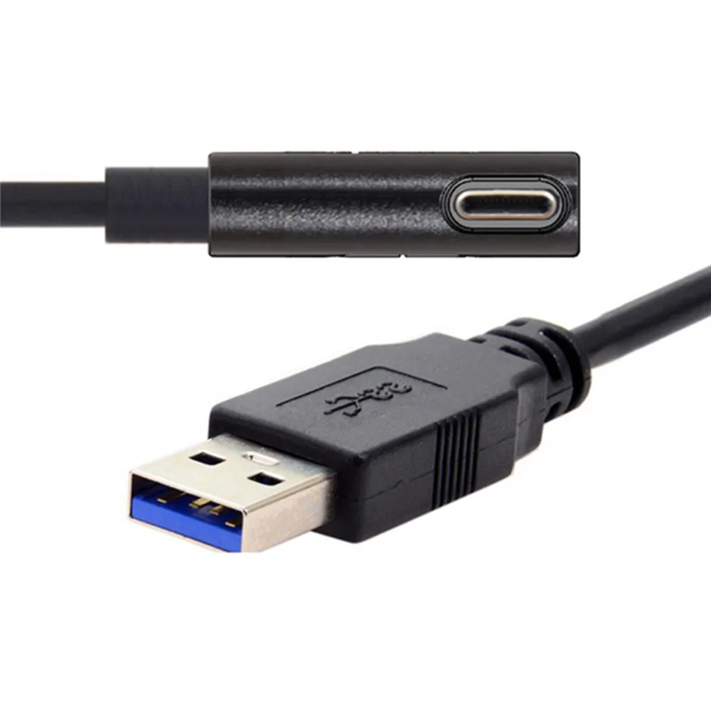 

Type-C USB 3.1 3A Fast Charging Cable for Oculus Link VR Headset 1.2/3/5M High-speed Transmission Data Cable Angled Cable