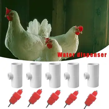 

5PCS Spring Type Chicken Water Nipple Drinker Feeder Automatic Chicken Bird Quail Drinking Nipple Quality Poultry Feeding