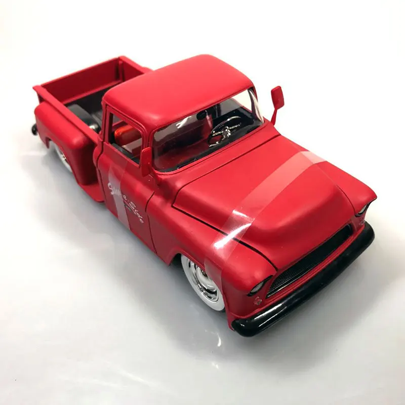 JADA 1/24 Scale Just Trucks 1955 Chevy Stepside Pickup литая металлическая модель автомобиля игрушка для подарка, детей, коллекция
