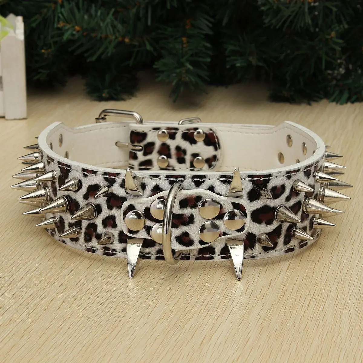 50-66cm 5 Color Pet Collars Dog Collars Personalised Pet Collar Spiked Studded Leather Pet Dog Mastiff Heavy Collar