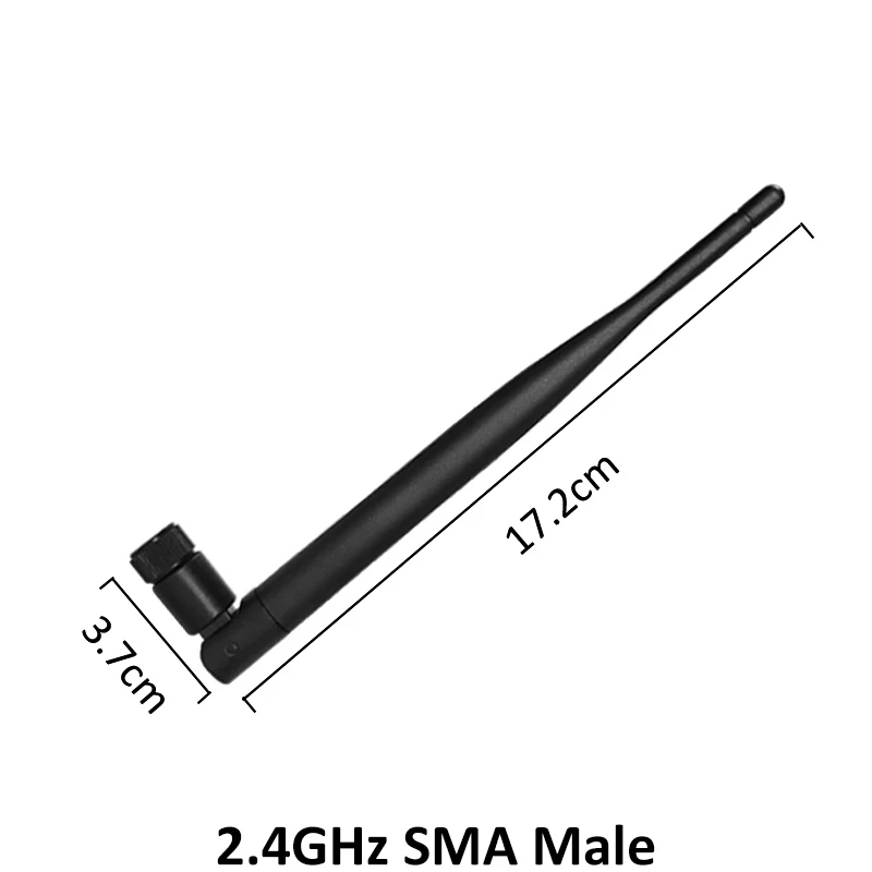 Wifi Antenna 2.4GHz wifi Antenna High gain 5dBi SMA Male for Router Booster and 21cm IOT RP-SMA to ufl. IPX 1.13 Pigtail extension Cable