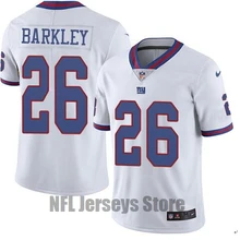 Новинка года. Высококачественная Мужская майка Saquon Barkley White Rush Giants