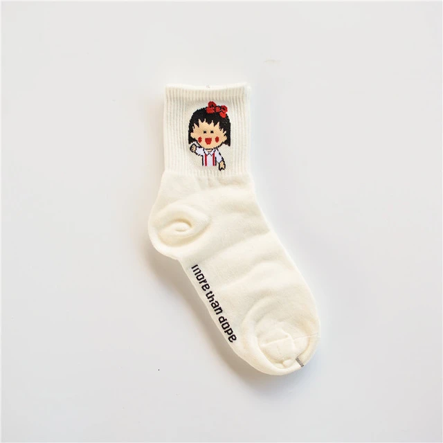 Женские хлопковые носки с героями мультфильмов; короткие милые женские носки с рисунками героев мультфильмов; модные носки до щиколотки с принтом животных - Цвет: 1