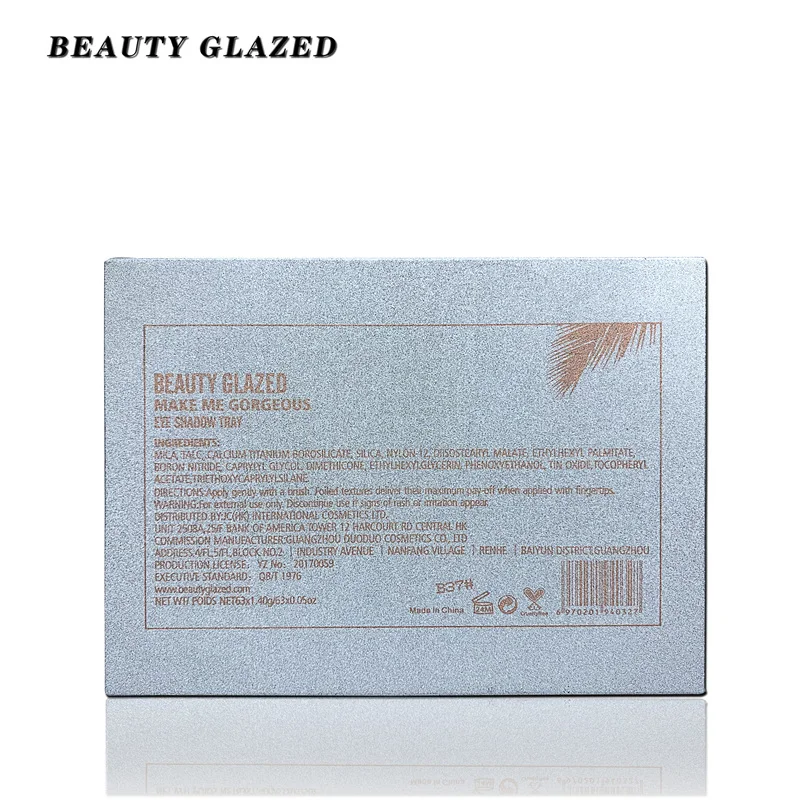 BEAUTY GLAZED 63 Цвета блестящие тени для век Палетка макияжа долговечные матовые