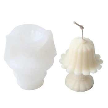 

Lampstand Candle Epoxy Resin Mold Desk Lamp Shape Silicone Mold Craft Tools
