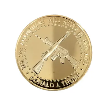 

Believe in God US Donald Trump Commemorative Coin Collectible Collection Fancy Double Side Gold Plated Iron Gift for Party- ztou