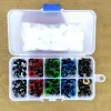 100pcs Plastic Safety Eyes For Toys Glitter Mix Color Craft Doll Eyes Amigurumi  For Teddy Bear 12mm Animal Puppet Doll DIY 5