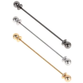 

Men Shirt Pins Tie Clip Collar Clasp Luxury Business Wedding Brooch Bar Ornament