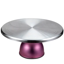 AFBC Baking Tool Alloy Mounted Cream Cake Turntable Rotating Table Stand Base Turn Around Decorating