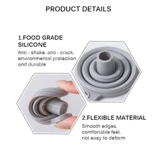 Кухонный гаджет Мини силиконовая складная Складная воронка стиль Воронка Хоппер кухонные инструменты аксессуары