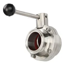 1-1/" 38 мм клапан-бабочка санитарная нержавеющая сталь SS304 1,5" три зажима Homebrew