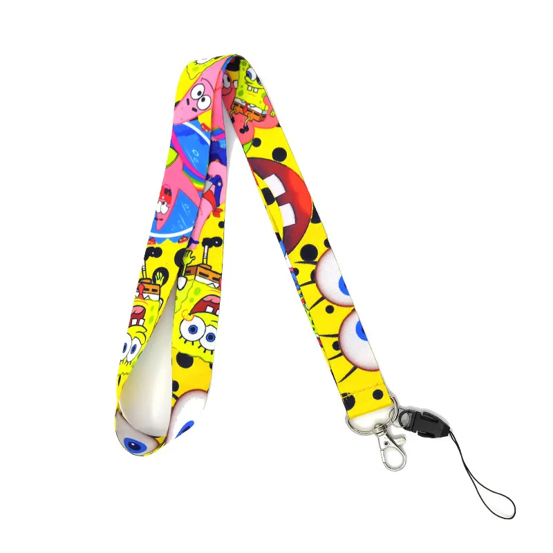 

SpongeBob SquarePants Patrick Star Neck Strap Lanyard for keys ID Card Gym Mobile Phone Straps USB badge holder DIY Hang Rope