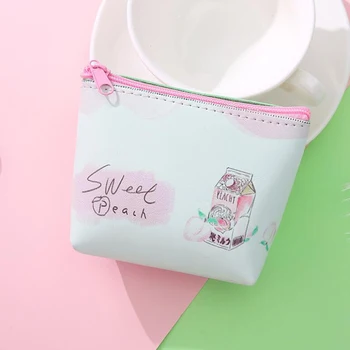 

LKEEP 2020 Cartoon Wallets Girls coin purse zipper Women ladies leather card holder small wallet Children Mini Coin purse